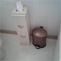 Toilet Paper Holder and Garbage Can
