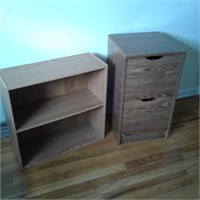 Bookshelf and Filing Cabinet