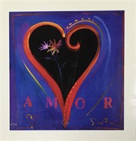 Simon Bull Lithograph, Amor Iv