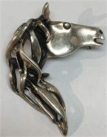 Sterling Silver Horse Pendant / Pin
