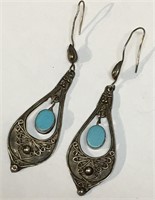 Sterling Silver & Turquoise Earrings