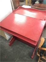 Vintage red desk 30H 28W