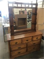 Dresser with mirror 52 inches wide 30 inches