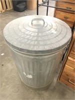 Aluminum trash can 29 inches high
