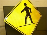Reflective Pedestrian Sign