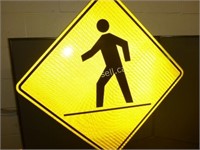 Reflective Pedestrian Sign