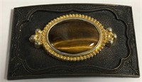 Belt Buckle With Tiger's Eye