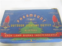 Vintage GE Paramount Christmas swirl lights; work
