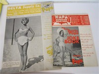 1963 NAPA, Delta Parts Pups Magazine with pin up