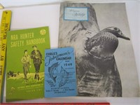 1959 NRA Hunter Safety Book, 1949 Fisherman's