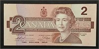 1986  $2  Bank of Canada "Replacement note"  Unc.