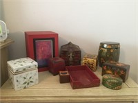 Group of Decorative boxes