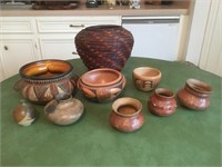Group of Ethnographic Pottery & Basket