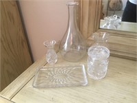Group of Crystal Items - Val St Lambert/ Waterford