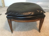 Leather Topped Vintage Stool