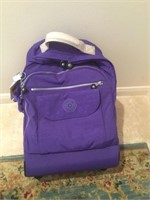Kipling Rolling Backpack - Purple