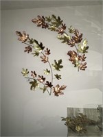 4-Metal Leaves Wall Decor