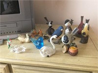 Group of Decorative Bird Figurines