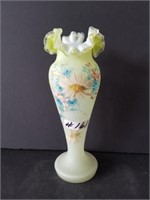 Satin glass vase