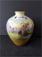 Royal Doulton vase w/ goats