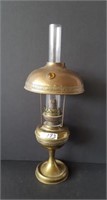 Brass oil lamp w/ inlay gems