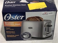Oster brush stainless steel toaster. Open box.