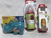 3 items:  NUK  active cup, NUK  large learner