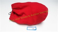 Red Polyester Carry Bag With Scarf, Gloves, Hat