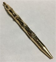 14k Gold Tiffany Bamboo Pattern Pen