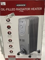 Konwin Oil filled radiator heater. Three heat