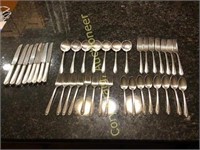 38 pcs of silver plated flatware,