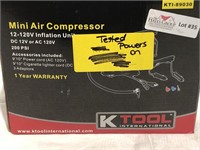 K Tool  international mini air compressor. 12