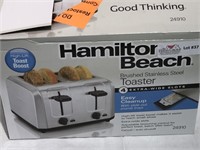 Hamilton Beach brushed stainless steel toaster. 4