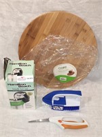 3 Household items:   
Core bamboo Lazy Susan,