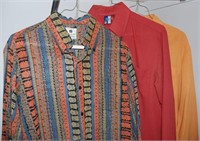 Lot of 3 Vintage 1970s Mens Shirts