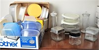 Large Lot of Plastic and Glass Storage Containers