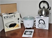 Cuisinart Tea Kettle, Rice Cooker, Sandwich Maker