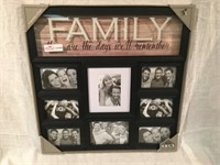 NEW Colliage 8 Opening Frame with “”Family these