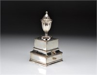 SHEFFIELD PLATE NEOCLASSICAL INKSTAND