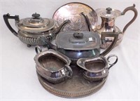 Antique Collection of Silver Plate