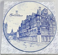 Delft Blue Wall Plate" Chester Grosvenor Hotel"