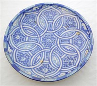 Antique Early Islamic Iznik Pottery Footed Dish