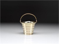 GEORGE II ENGLISH SILVER CREAM PAIL