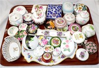 Collection of Trinket Boxes,Jars and Trays