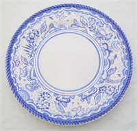 English Delft Blue Dash Tin Glazed  Dish