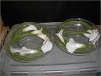 10 Lily Bowl Candle Holders 10"