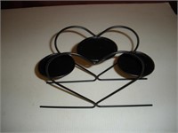 24 Metal Heart Shaped Candle Holders 3x10x6