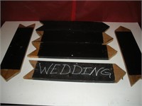 6 Wooden Arrow Wedding Signs 5 x 24 1 Lot