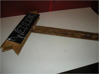 Double Sided Wooden Wedding Sign 24 x 42