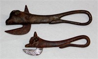 Antique  Cast Iron 'Bully Beef' Bull Can Openers